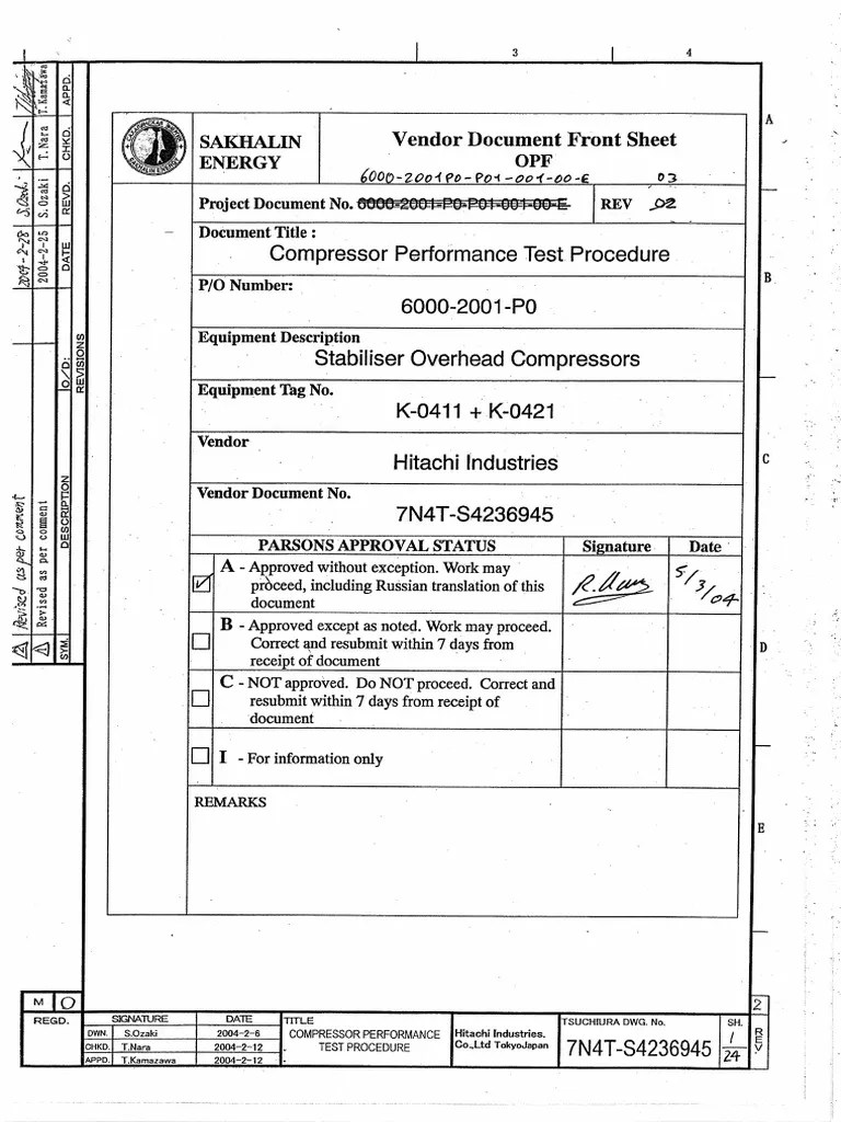 Compressor Performance Test Procedure