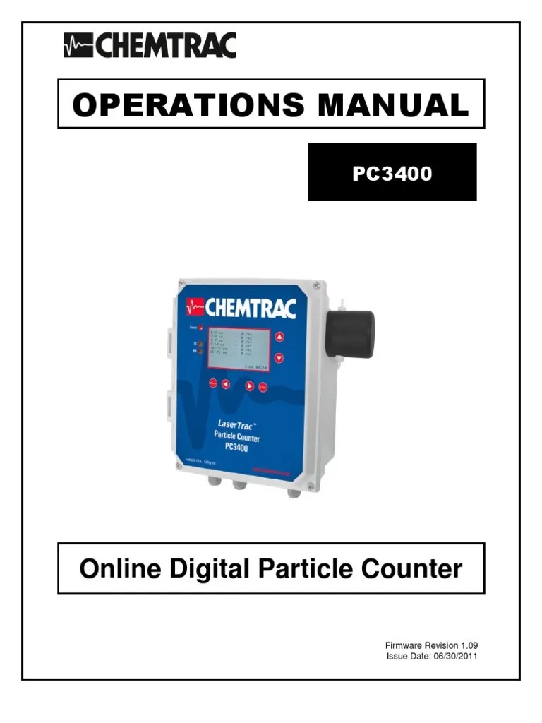 PC3400 Operations Manual | PDF | Light | Electrical Wiring