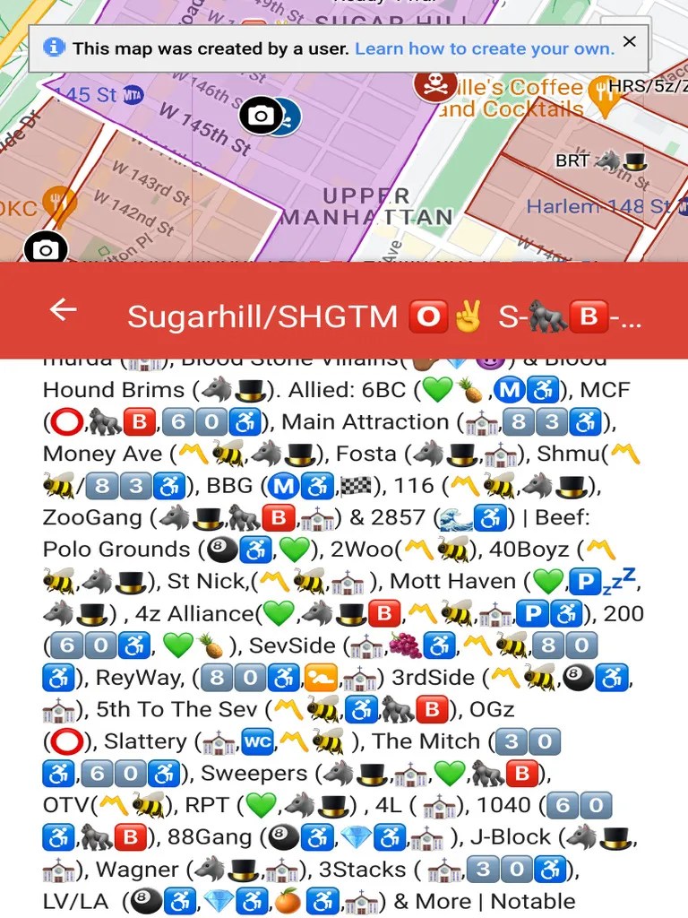 Nyc Gang Map Google My Maps Pdf