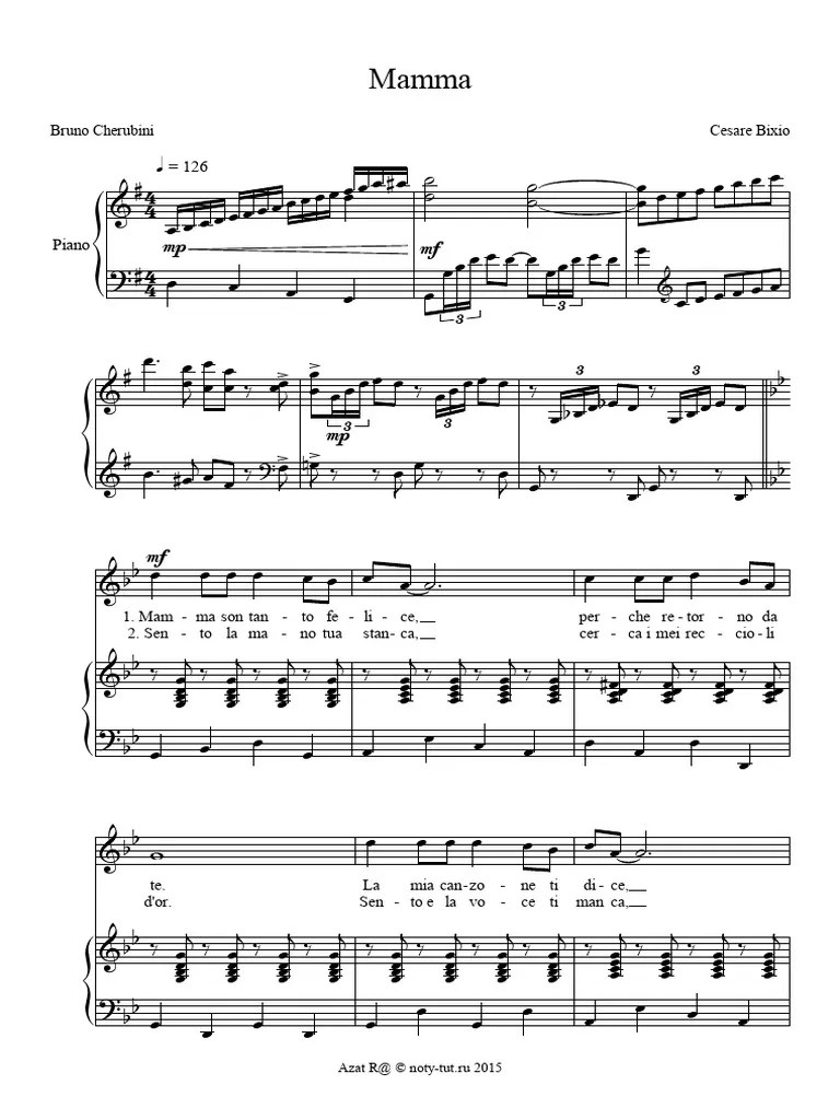 Mamma-in sol- Bixio | PDF