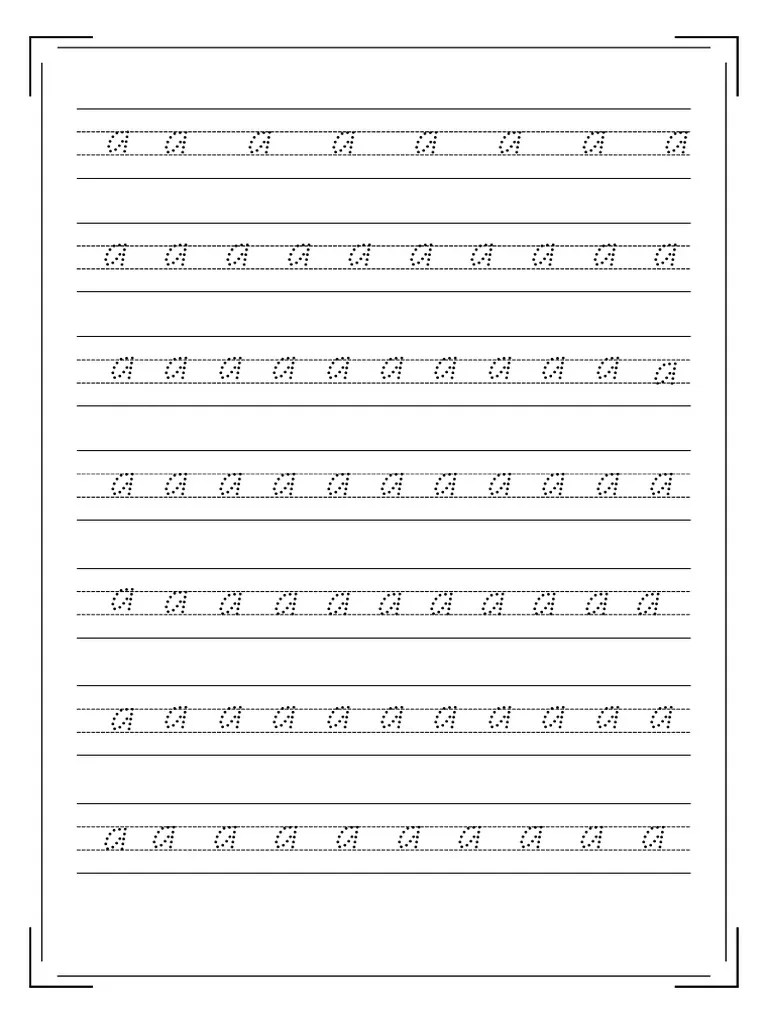 Upper and Lowercase Alphabet Handwriting Worksheet Book PDF