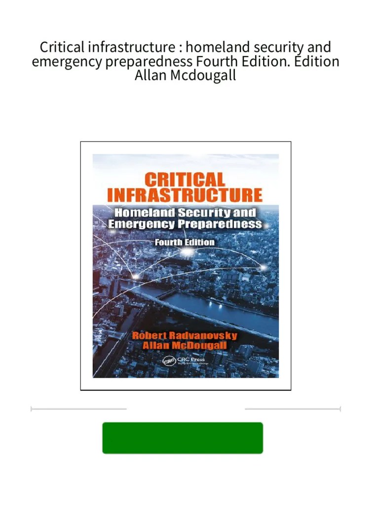 Download full Critical infrastructure homeland security and emergency
