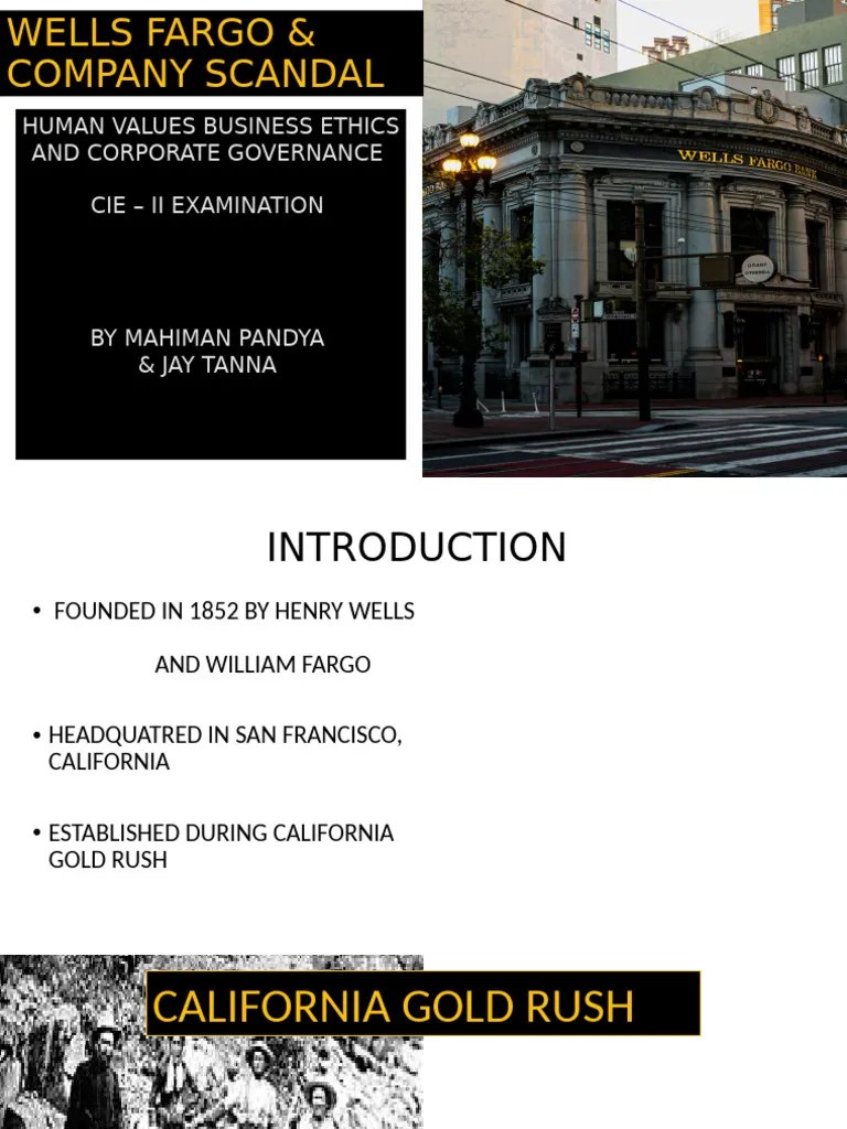 Wells Fargo & Company Scandal PDF