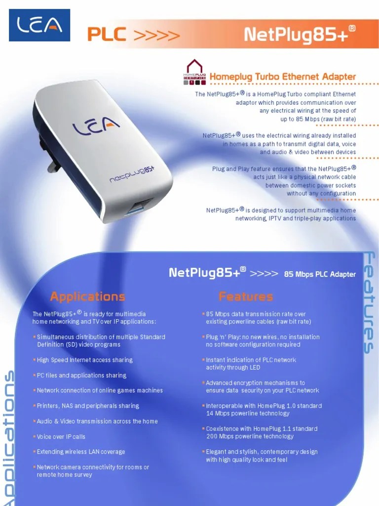 NetPlug85+ Uk Eng-LEA | PDF | Computer Network | Telecommunications