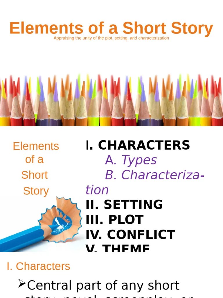 Elements of a Short Story PDF Plot (Narrative)