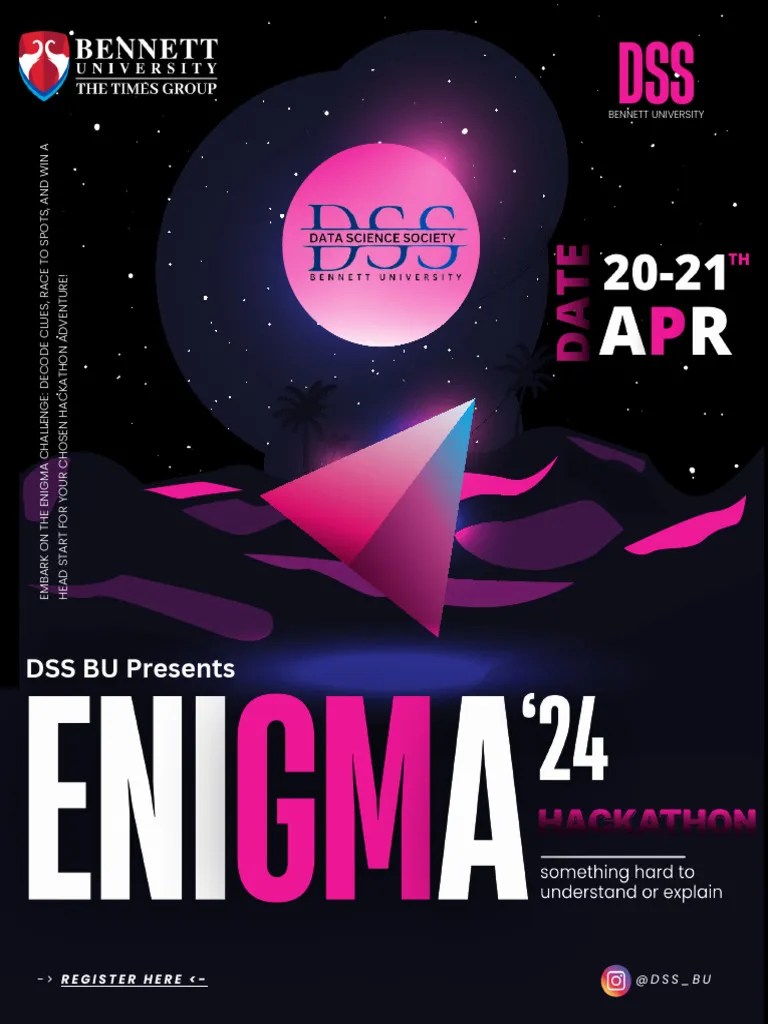 Enigma Challenge Decode & Hackathon PDF Art