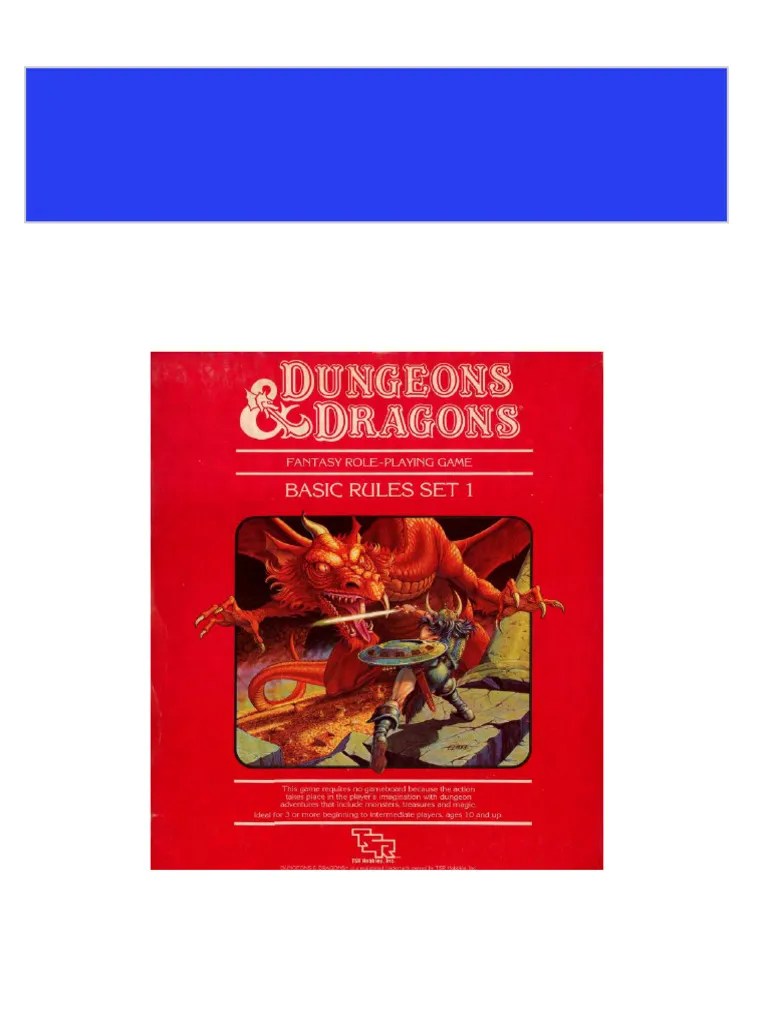 Instant download Dungeons Dragons D D Basic Rules Set 1 2018 1st