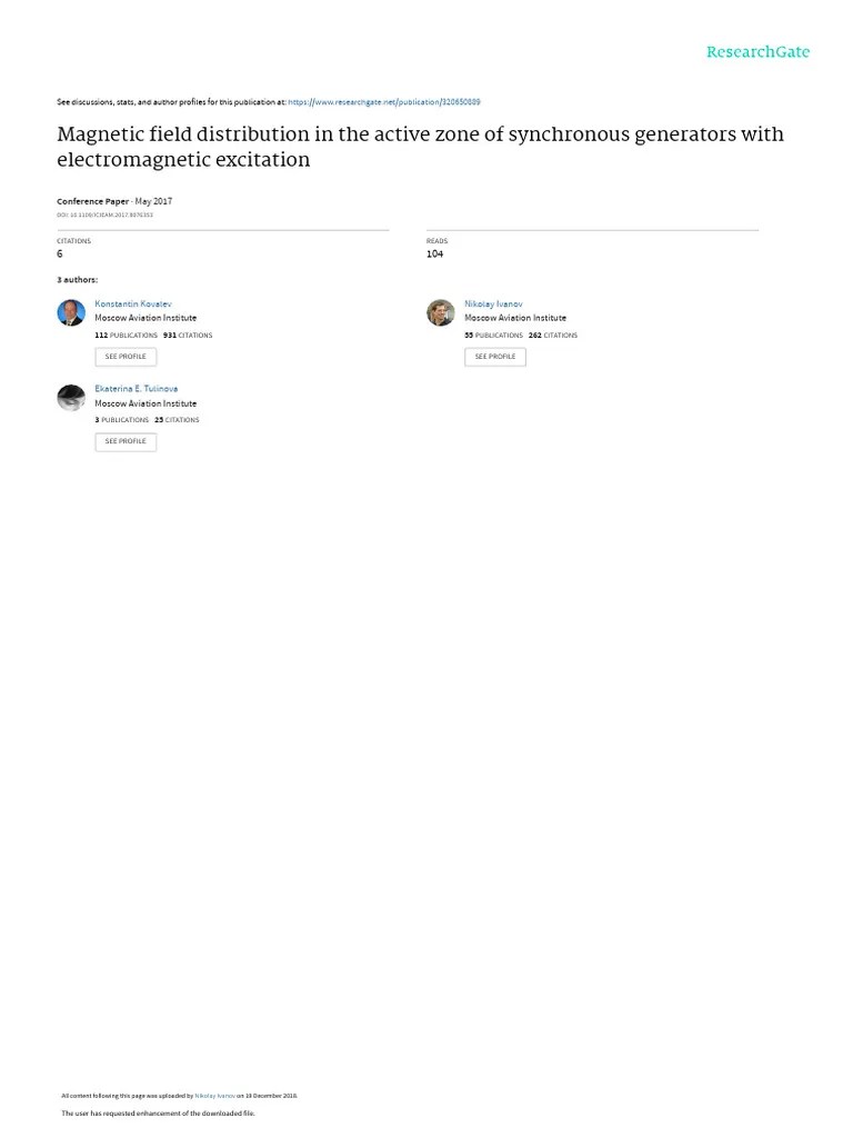 9. field distribution in the active zone of synchronous