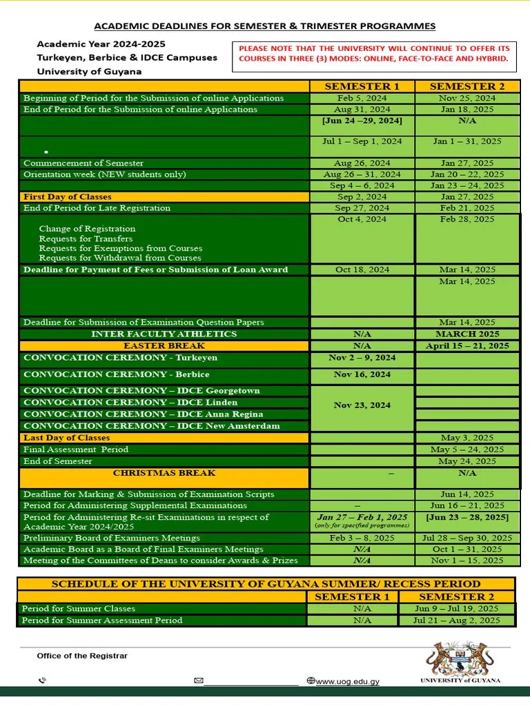 20242025 Academic Calendar Draft 4 Presented To The Academic Board On Feb 1, 2024 PDF Academic Term Academia