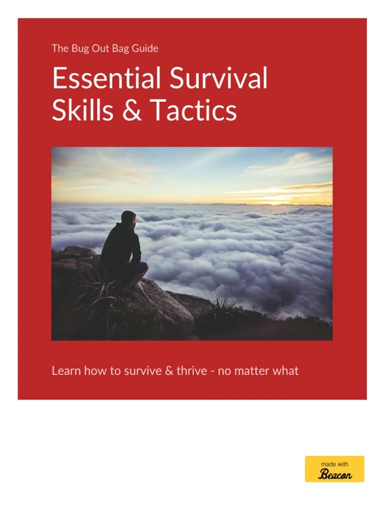 Essential Survival Skills Guide PDF Water Purification