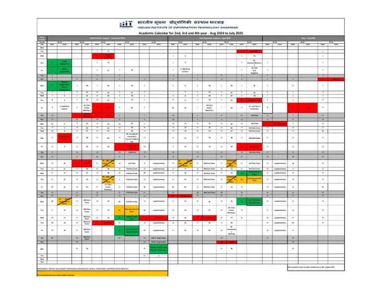 Academic Calendar 202425 Overview PDF