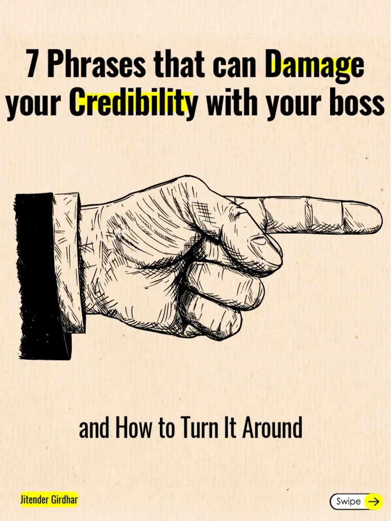 7 Phrases You Should Never Say To Your Boss PDF