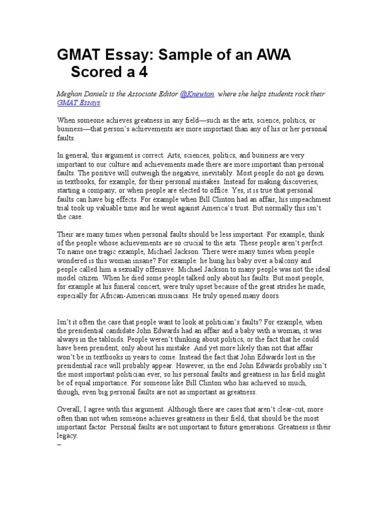 GMAT Essay Albert Einstein Essays Free 30day Trial Scribd