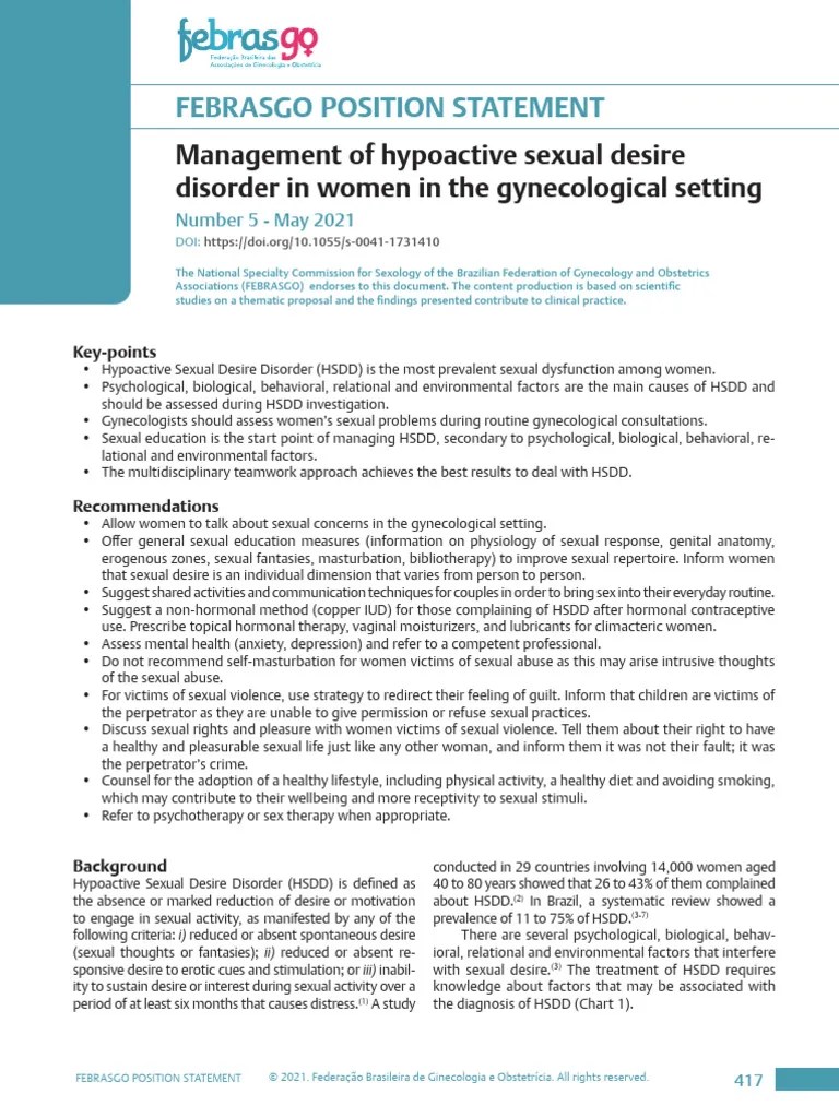 Artigo_5_libido_Management of hypoactive sexual desire disorder in