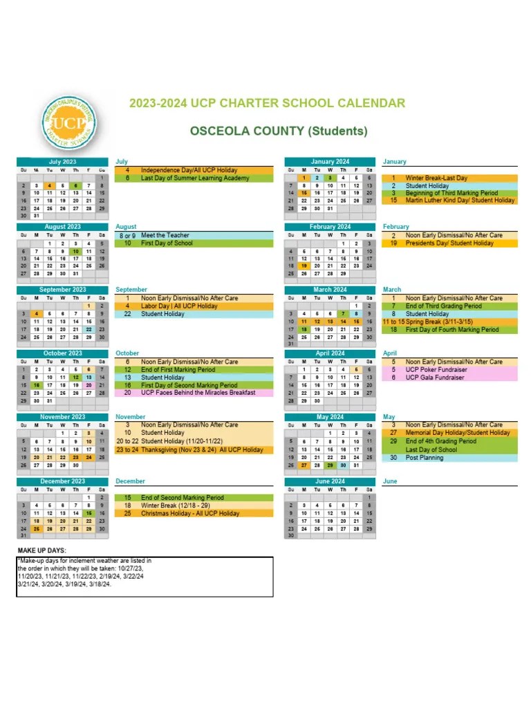 2023 2024 UCP School Calendars OSC Cty Students Final 2 PDF Festival Holidays