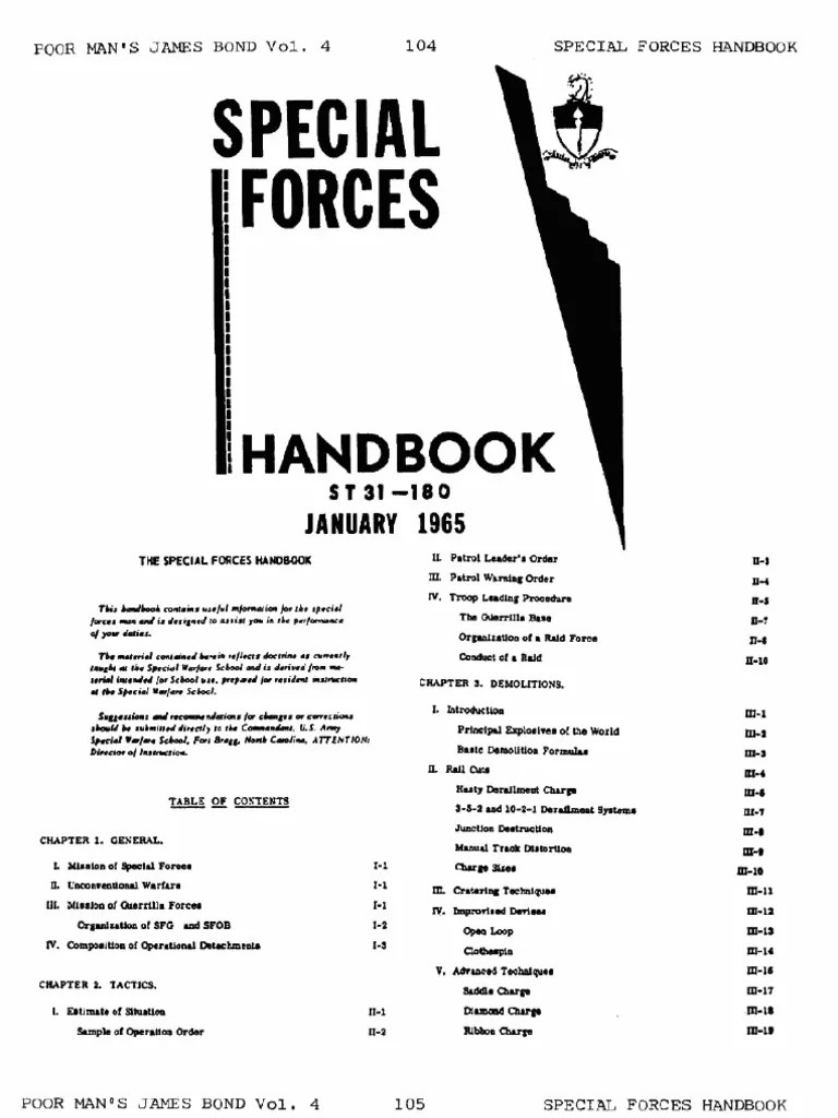 Special Forces Handbook ST 31180