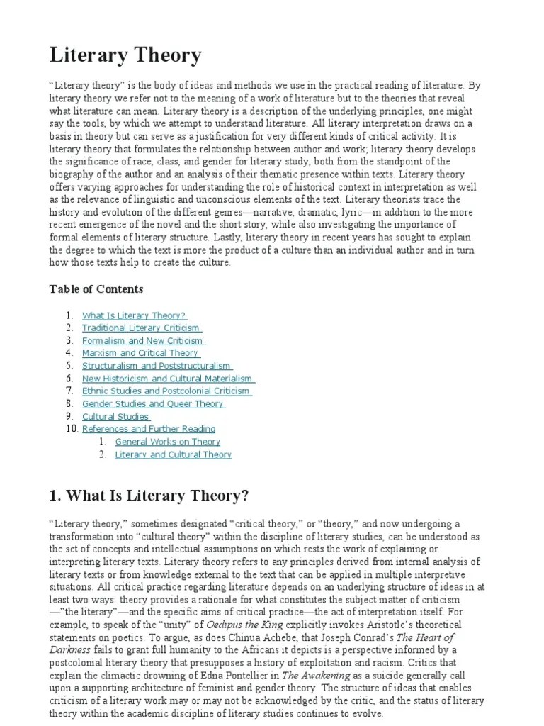 Literary Theory