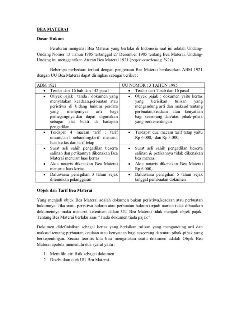 Bea Materai (3b) Copyright | PDF