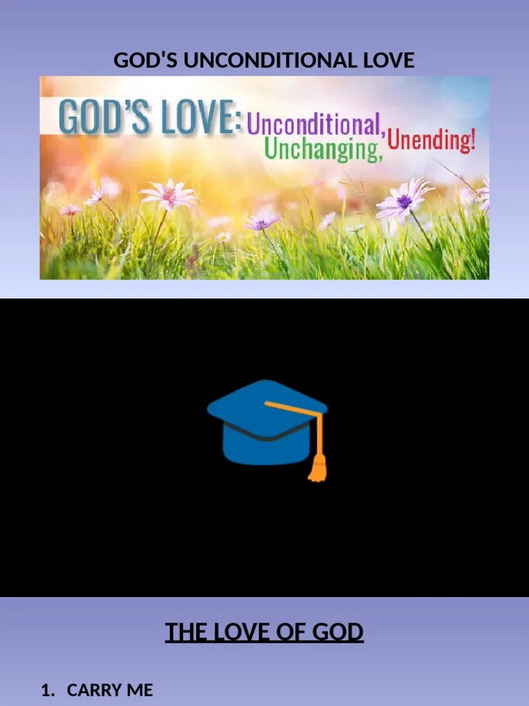 Gods Unconditional Love PDF Mercy Love
