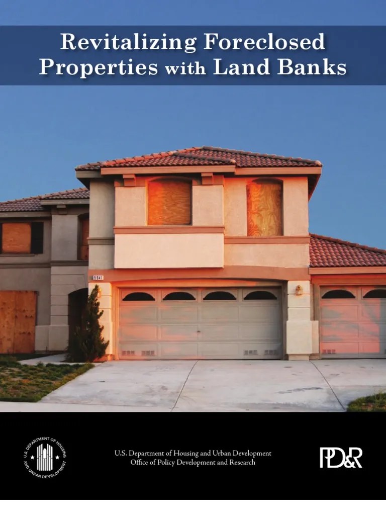 Revitalizing Foreclosed Properties Land Banks PDF Foreclosure