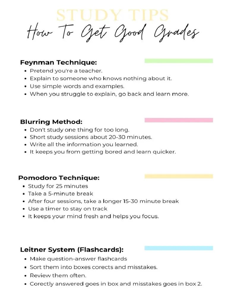 Getting Good Grades Pdf