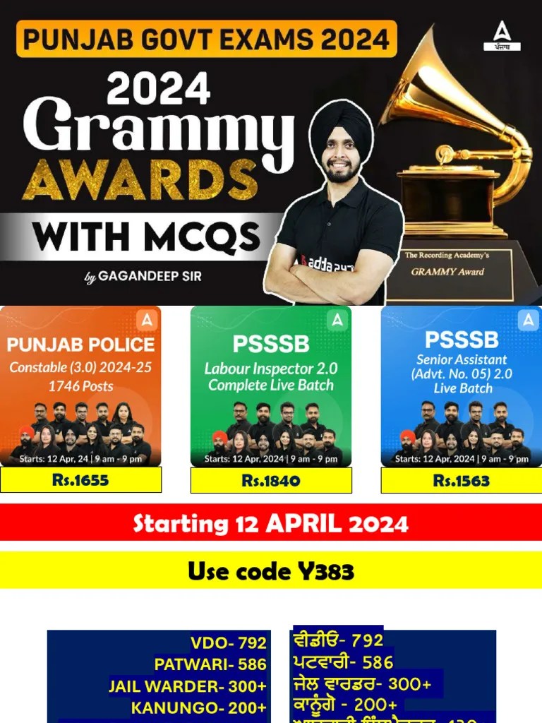 Grammys 2024 Pdf
