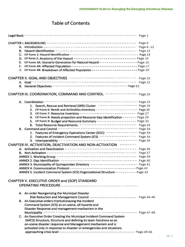 Usda Contingency Plan 2025 Pdf CONTINGENCY PLAN For Emerging Re Emerging Infectious Disease FINAL 2022
