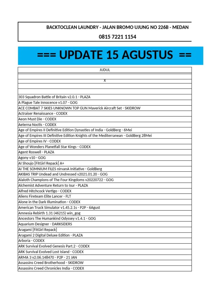 Game Pc 15 Agustus | PDF | Lego
