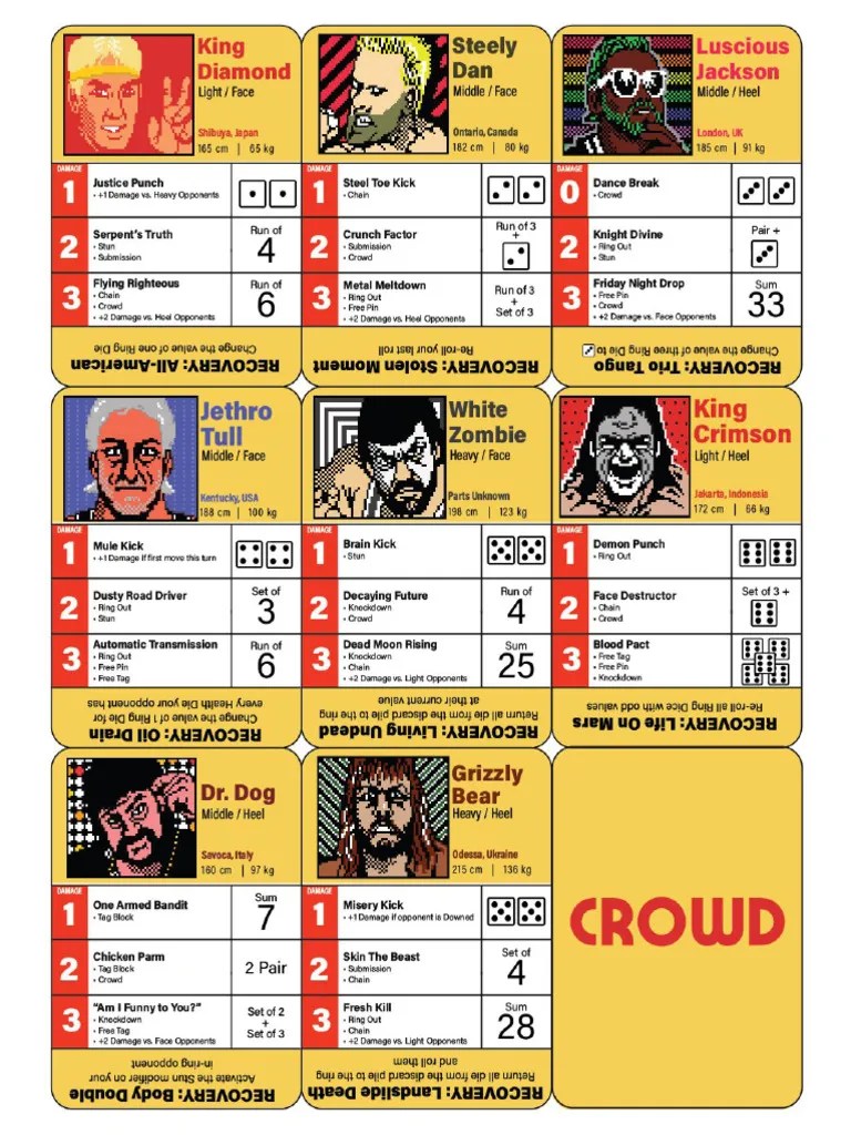 123 Wrestling Cards PDF