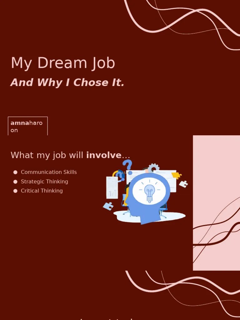My Dream Job PDF