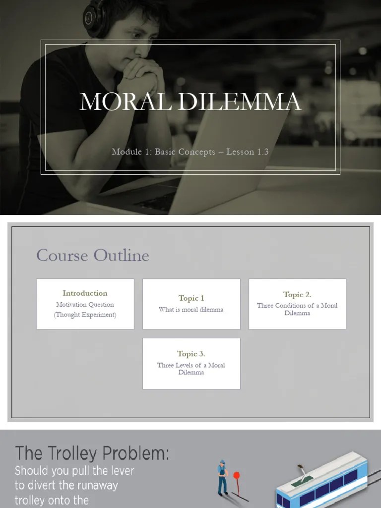 Lesson 1.3 Moral Dilemma PDF