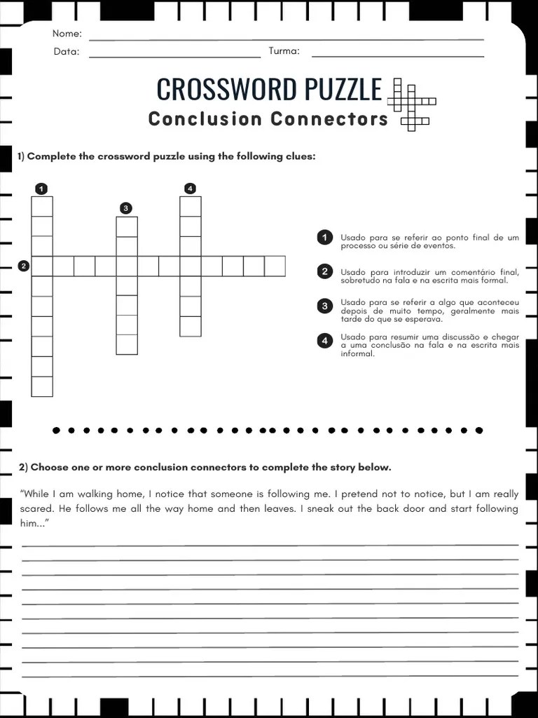 Crossword (Conclusion Connectors) PDF(08)