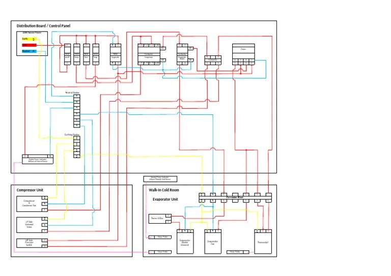 Walkin Freezer (wiring diagram) PDF Thermodynamics Engineering