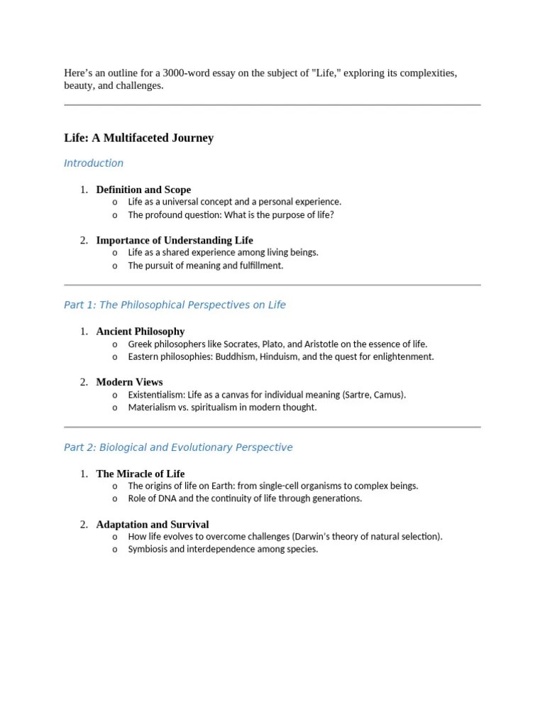 Life A Multifaceted Journey Pdf