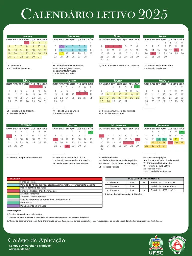 Uel 2025 Pdf Calendário letivo 2025 Aplicação PDF