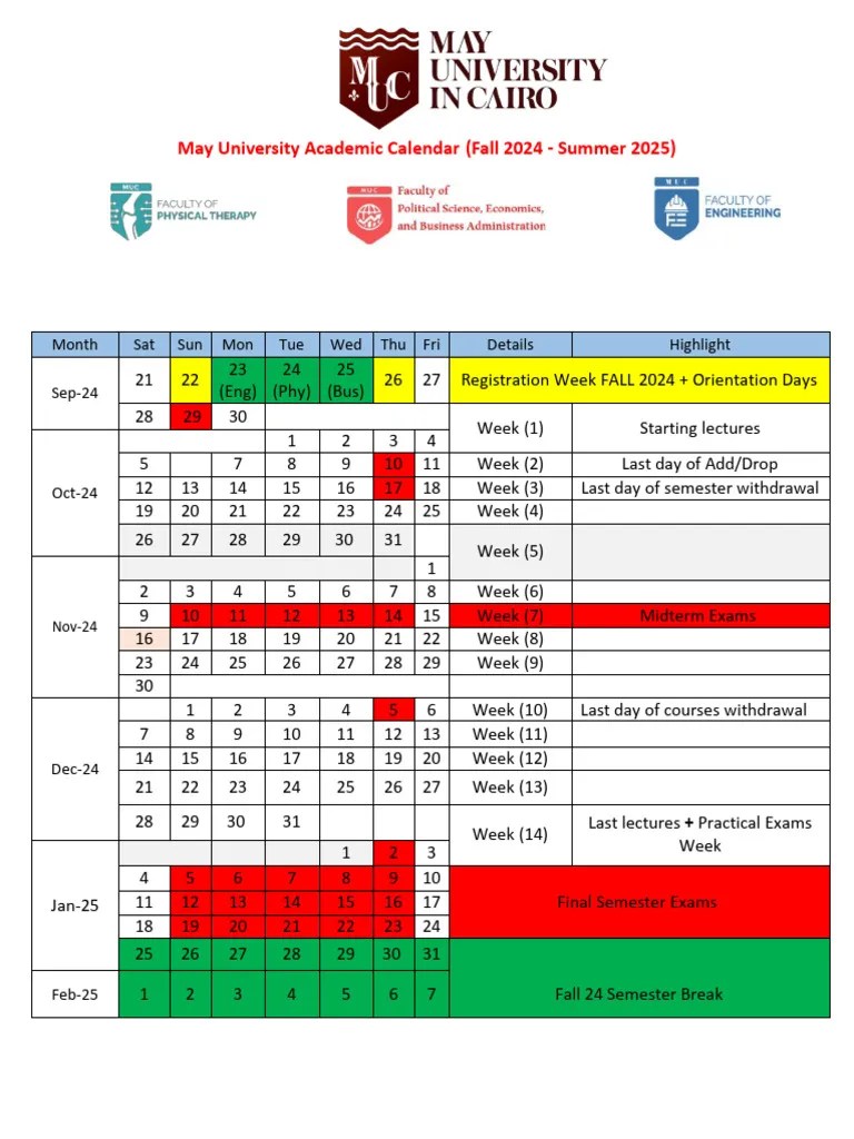 Calendar Academic Year 202425 Academic Year 2425 Calendar Final(05)