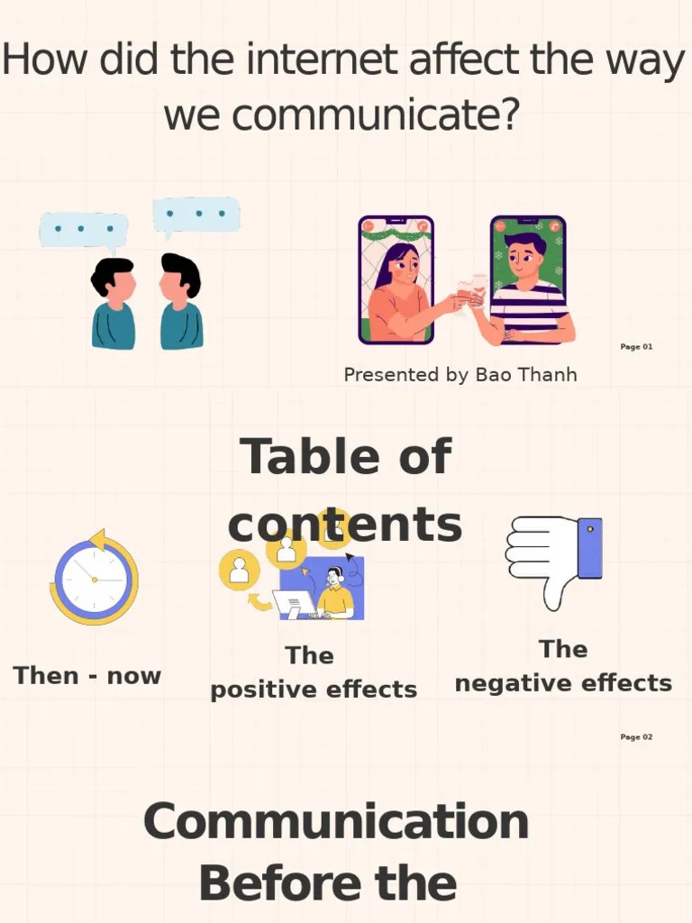 how did the affect the way we communicate PDF