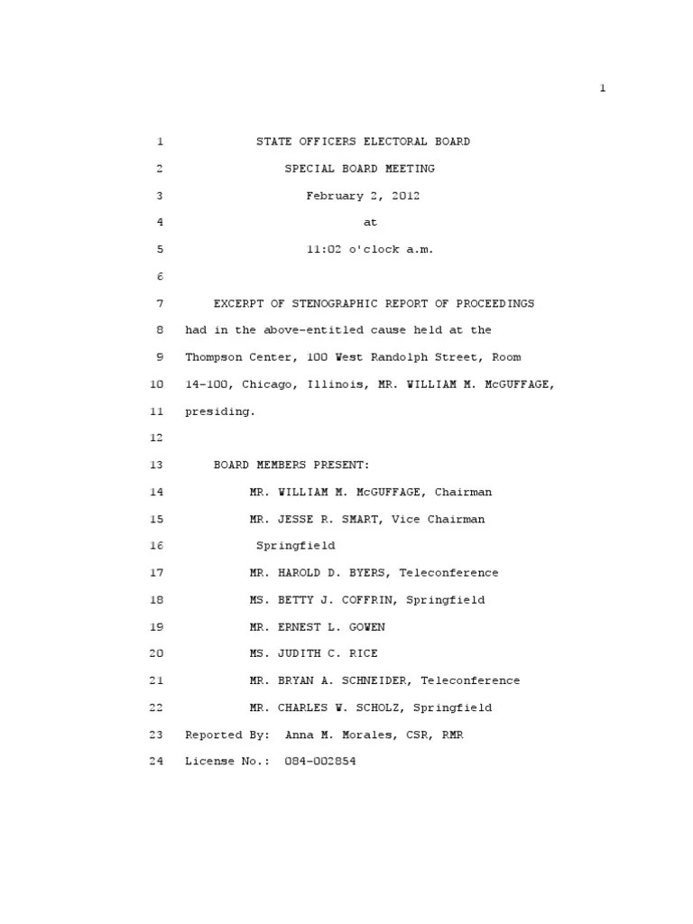 Illinois Board Jackson Transcripts Summary Judgment Common Law