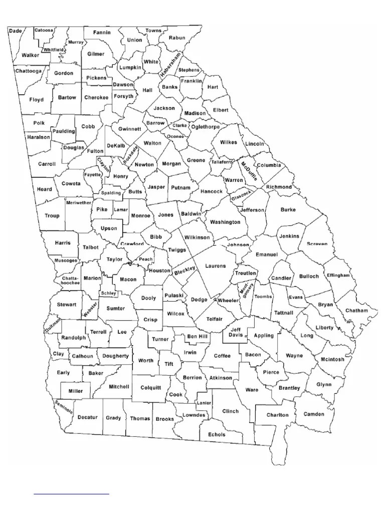 printable-georgia-county-map-labeled | PDF
