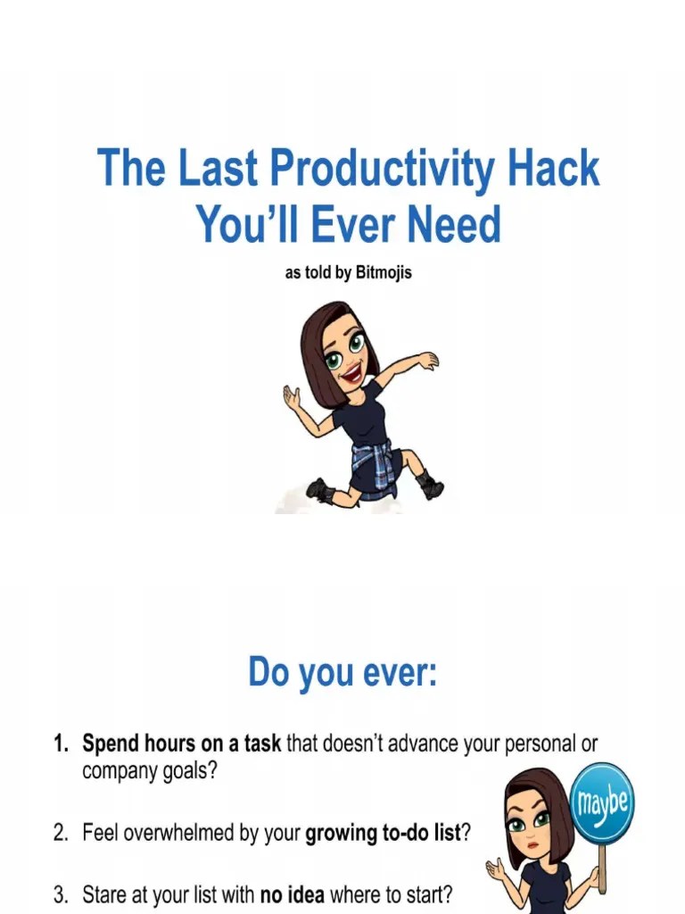 The Last Productivity Hack You'Ll Ever Need PDF