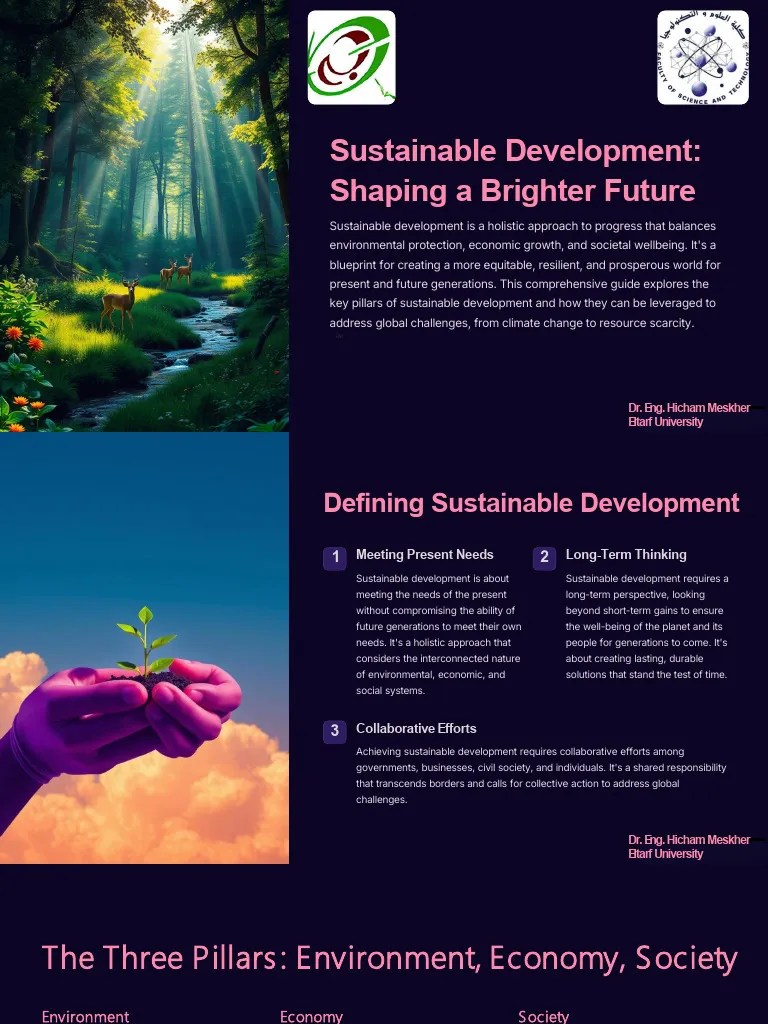 Sustainable Development Shaping A Brighter Future Pdf