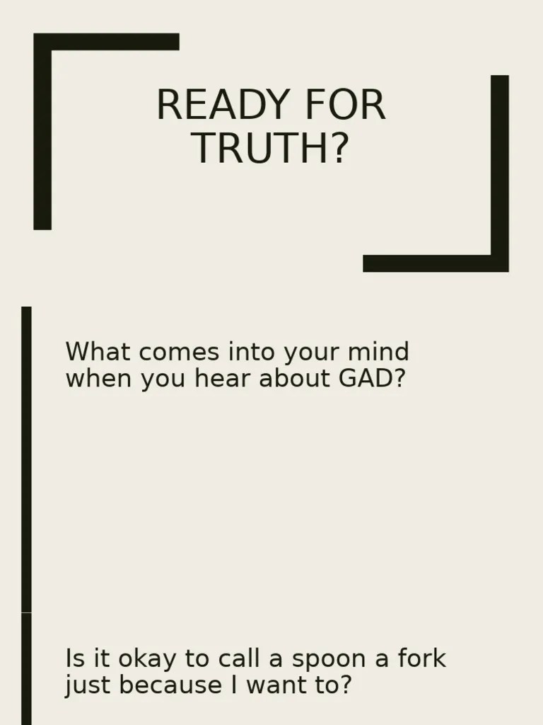 Ready For Truth PDF