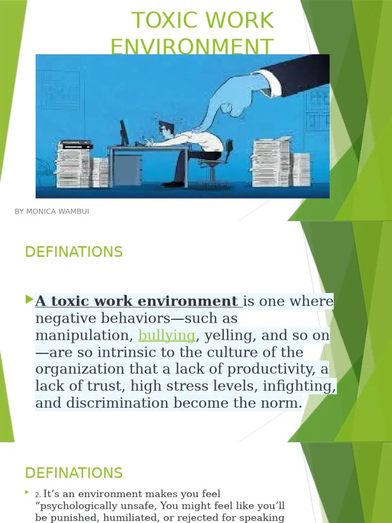 TOXIC WORK ENVIRONMENT PDF