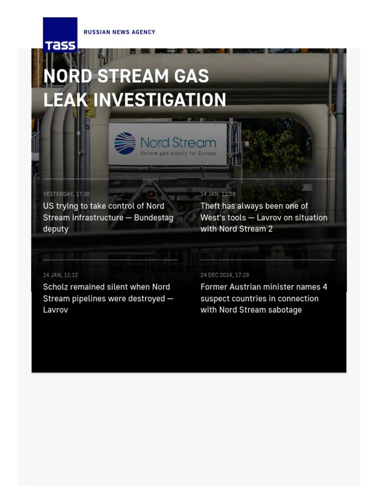 Nord Stream Gas Leak Investigation PDF