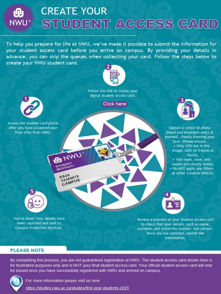 2025 Create Your Student Access Card PDF
