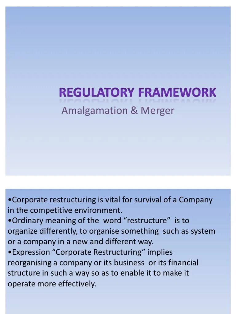 Amalgamation Merger PDF Liquidation Mergers And Acquisitions
