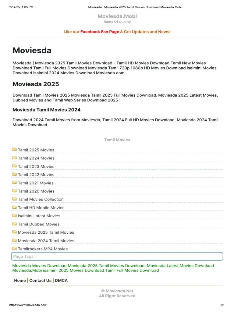 Moviesda Moviesda 2025 Tamil Movies Download Moviesda PDF