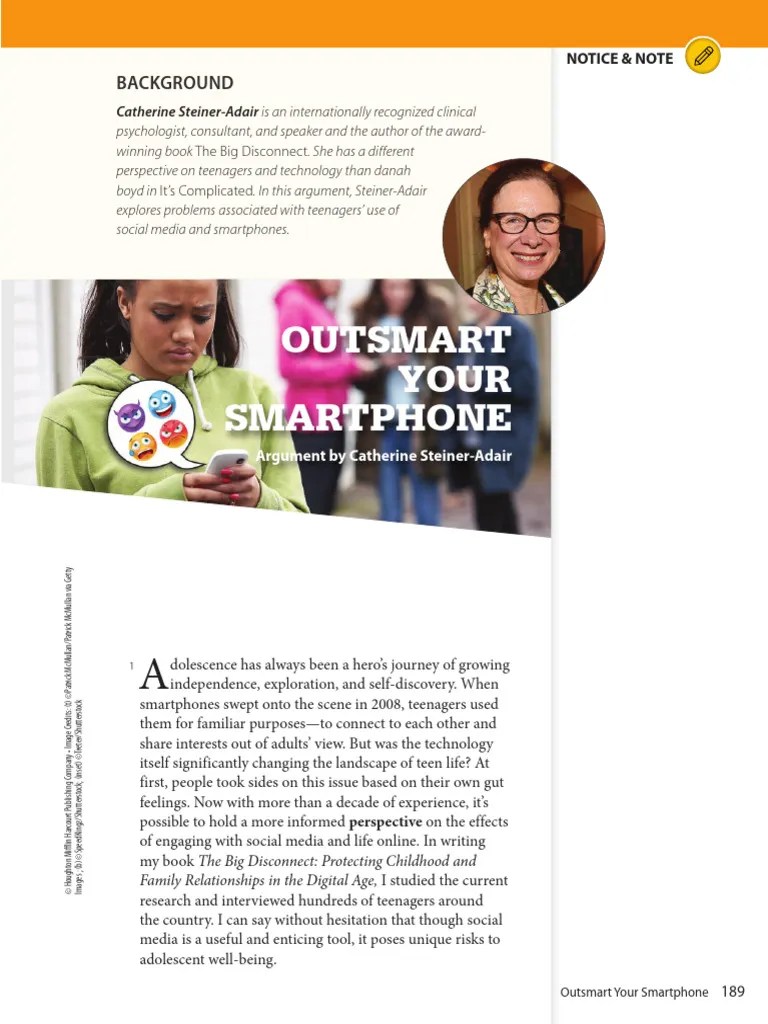 Outsmarting Teen Smartphone Use PDF Adolescence Friendship(04)