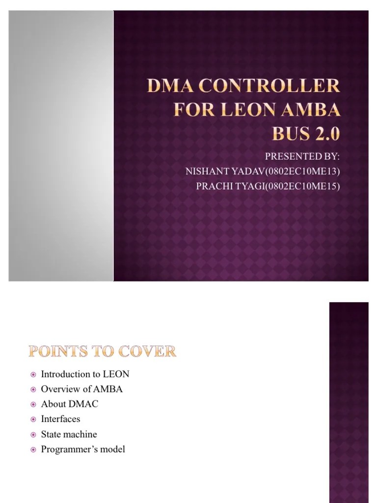 Dma Controller for Leon Amba Bus 2