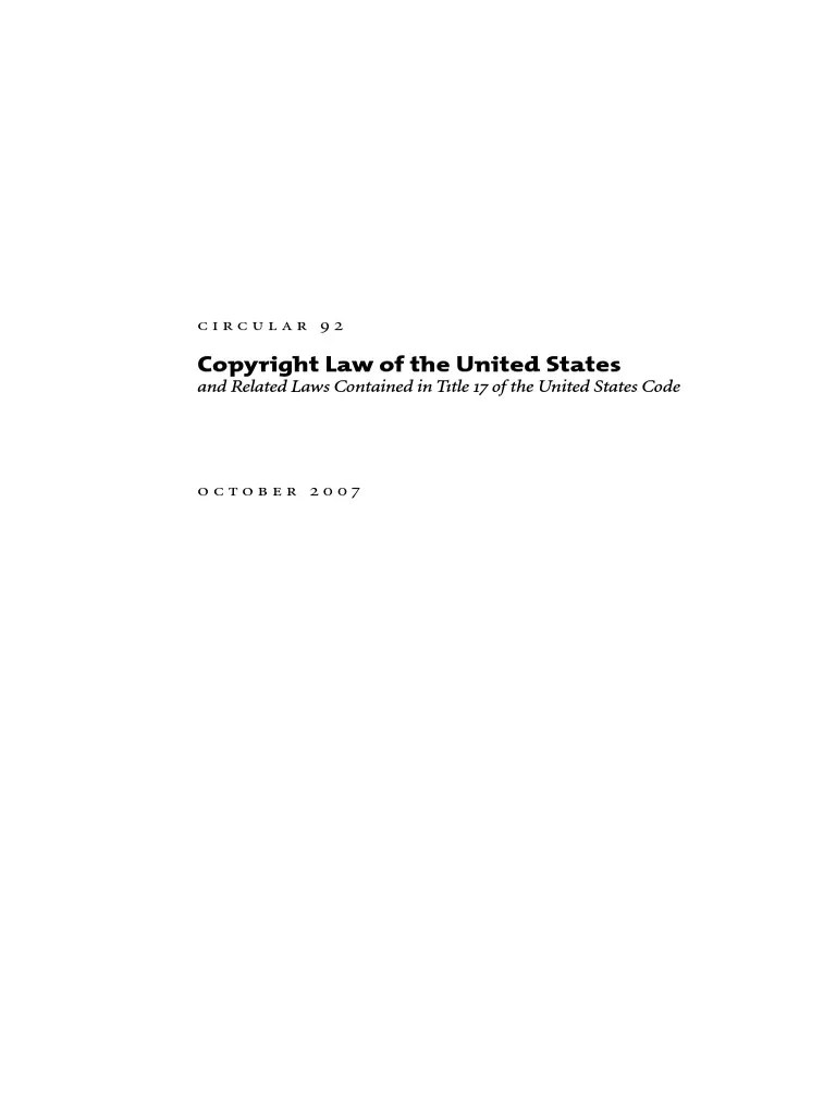 Copyright Law of U.S PDF Derivative Work Copyright